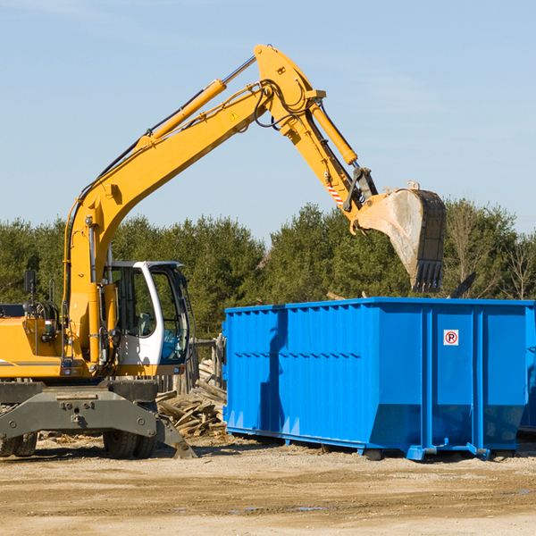 can i choose the location where the residential dumpster will be placed in Holdingford